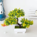 Plantas Artificiais Decorativas, Bonsai em Vaso, Pequena Árvore Falsa, Enfeites para Jardim Zen, Decoração de Mesa para Casa e Quarto
