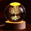 NOVO Natal Aniversário Gifts6 Crystal Ball Planet Night Light Laser Solar System Globe Astronomy Festival GiftsDesktopDecoration