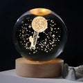 NOVO Natal Aniversário Gifts6 Crystal Ball Planet Night Light Laser Solar System Globe Astronomy Festival GiftsDesktopDecoration