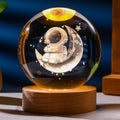 NOVO Natal Aniversário Gifts6 Crystal Ball Planet Night Light Laser Solar System Globe Astronomy Festival GiftsDesktopDecoration