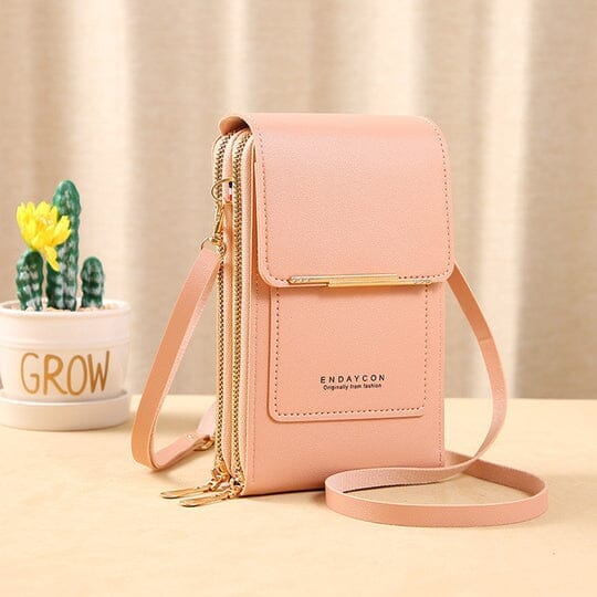 Bolsa Porta Celular Crossbody de Couro Legítimo